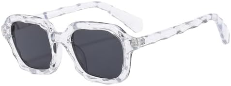 Винтажные квадратные солнцезащитные очки 2027 года с уникальной волнообразной формой для женщин, модные двухцветные, с защитой от УФ-излучения UV400, для мужчин MTZJH, Transparent Gray
Винтажные квадратные солнцезащитные очки 2027 года с уникальной волнообразной формой для женщин, модные двухцветные, с защитой от УФ-излучения UV400, для мужчин MTZJH, Transparent Gray