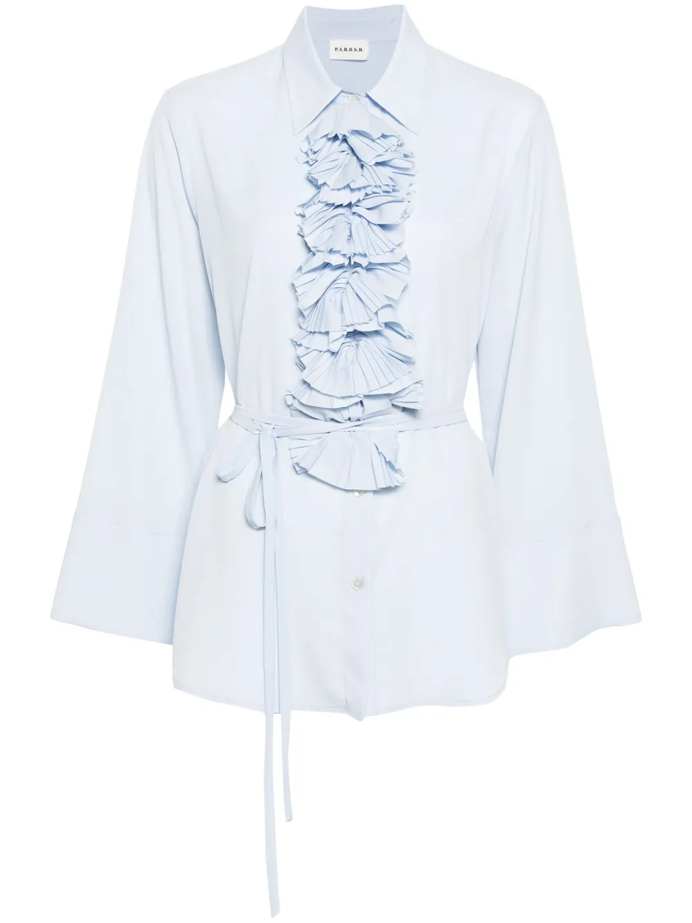 Рубашка с оборками P.A.R.O.S.H., синий
Рубашка с оборками P.A.R.O.S.H., синий