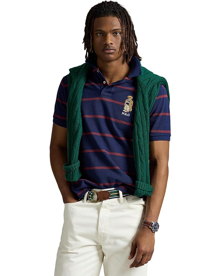Поло Polo Ralph Lauren Custom Slim Fit Bear Mesh Polo Shirt, цвет Newport Navy/Red Wine/Heritage Bear
Поло Polo Ralph Lauren Custom Slim Fit Bear Mesh Polo Shirt, цвет Newport Navy/Red Wine/Heritage Bear