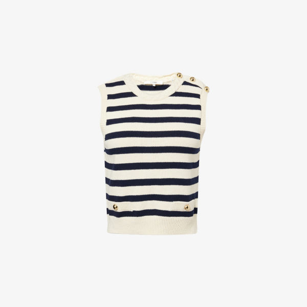 Вязаный жилет Harbor Frame в полоску из хлопковой смеси, мультиколор
Вязаный жилет Harbor Frame в полоску из хлопковой смеси, мультиколор