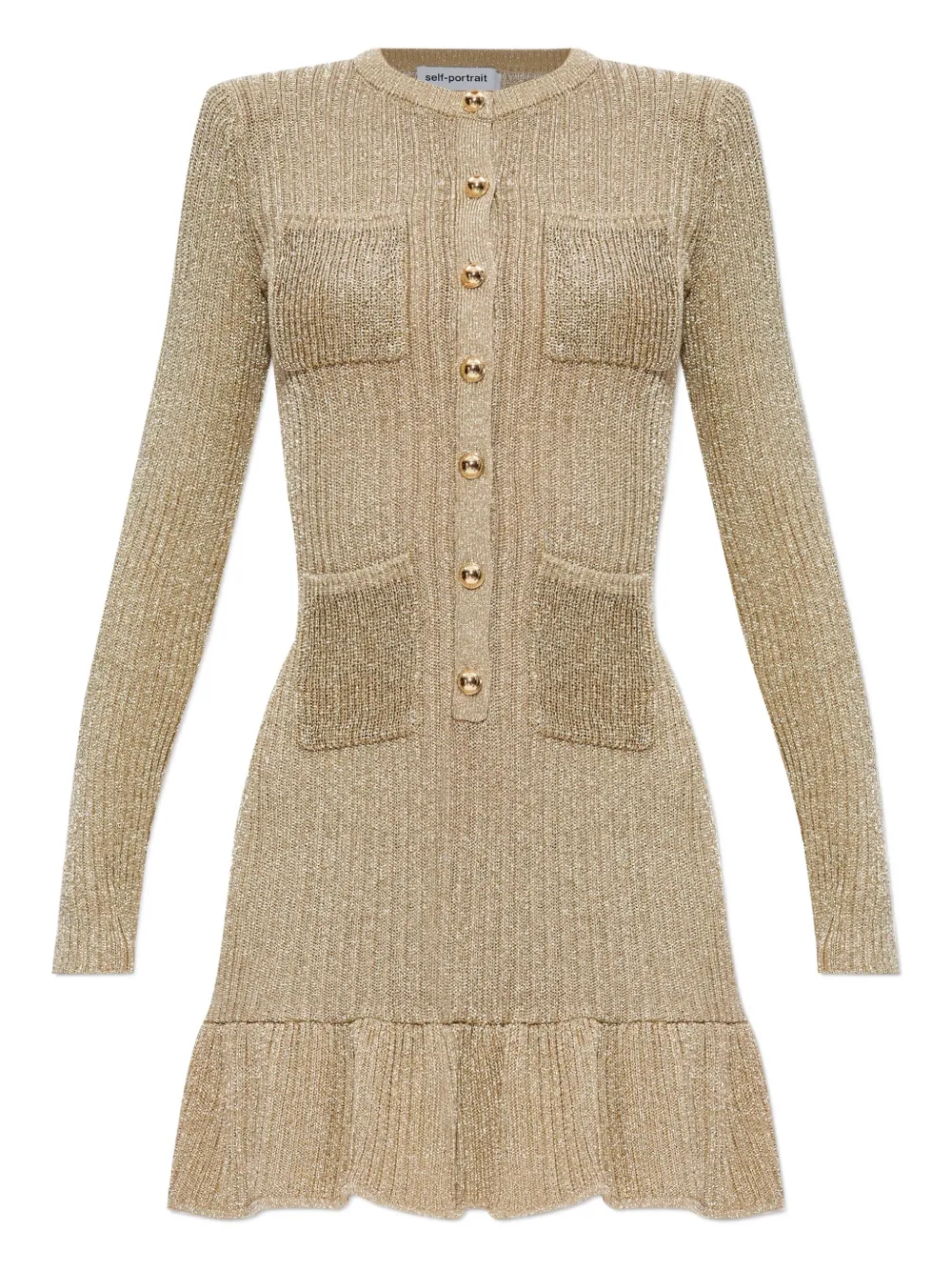 Платье с длинными рукавами и воланами Self-Portrait, нейтральный
Платье с длинными рукавами и воланами Self-Portrait, нейтральный