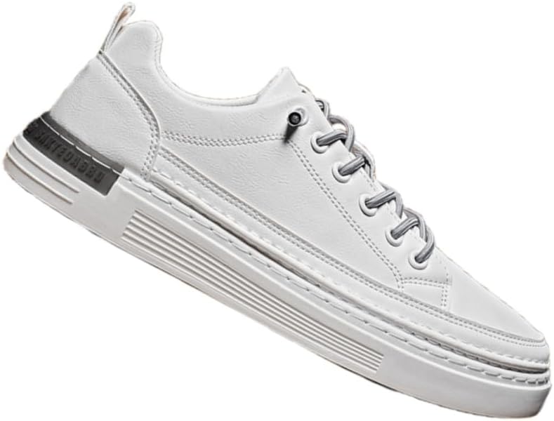 Мужские низкие кеды из кожи на плоской подошве - Скейтшуз - Удобные и универсальные Fmshi, белый
Мужские низкие кеды из кожи на плоской подошве - Скейтшуз - Удобные и универсальные Fmshi, белый