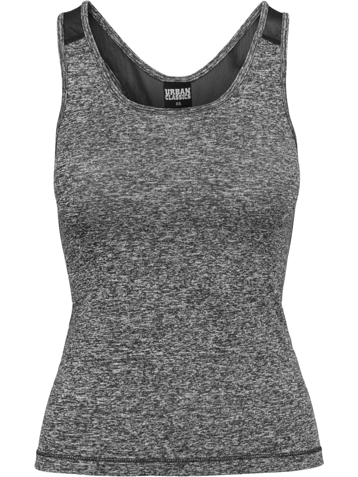 Топ Urban Classics, цвет charcoal/white/black 
Топ Urban Classics, цвет charcoal/white/black