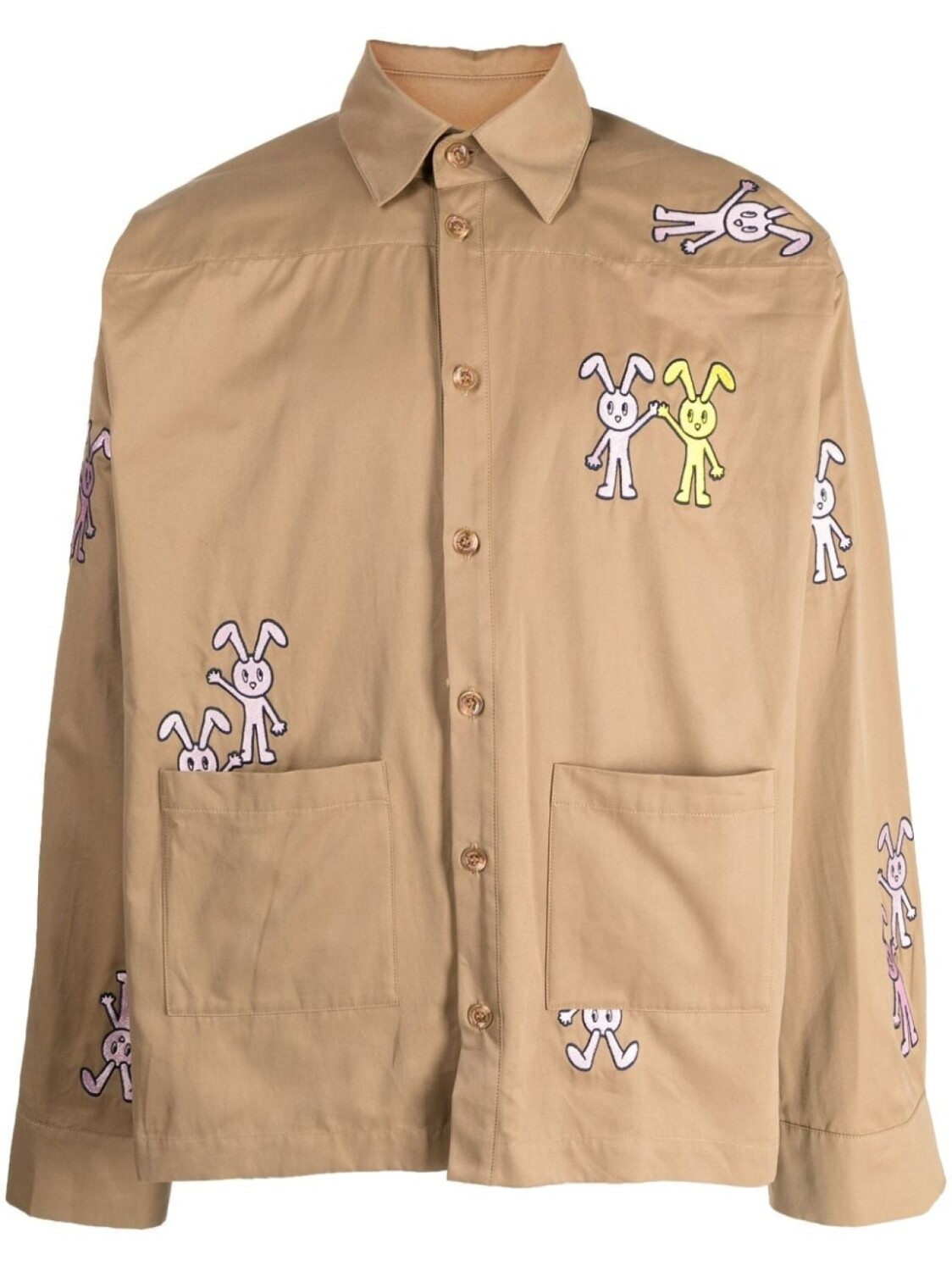 Рубашка с карманами карго и вышивкой Natasha Zinko, коричневый
Рубашка с карманами карго и вышивкой Natasha Zinko, коричневый