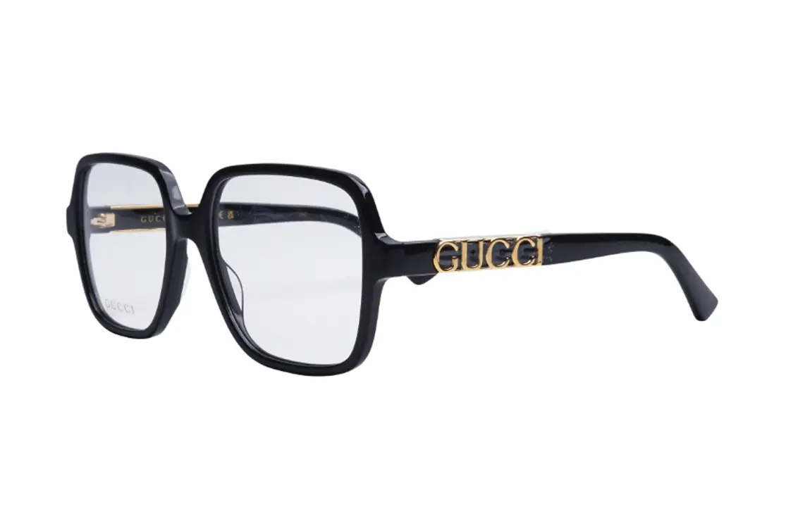 Очки женские Gucci крупные, черный 
Очки женские Gucci крупные, черный