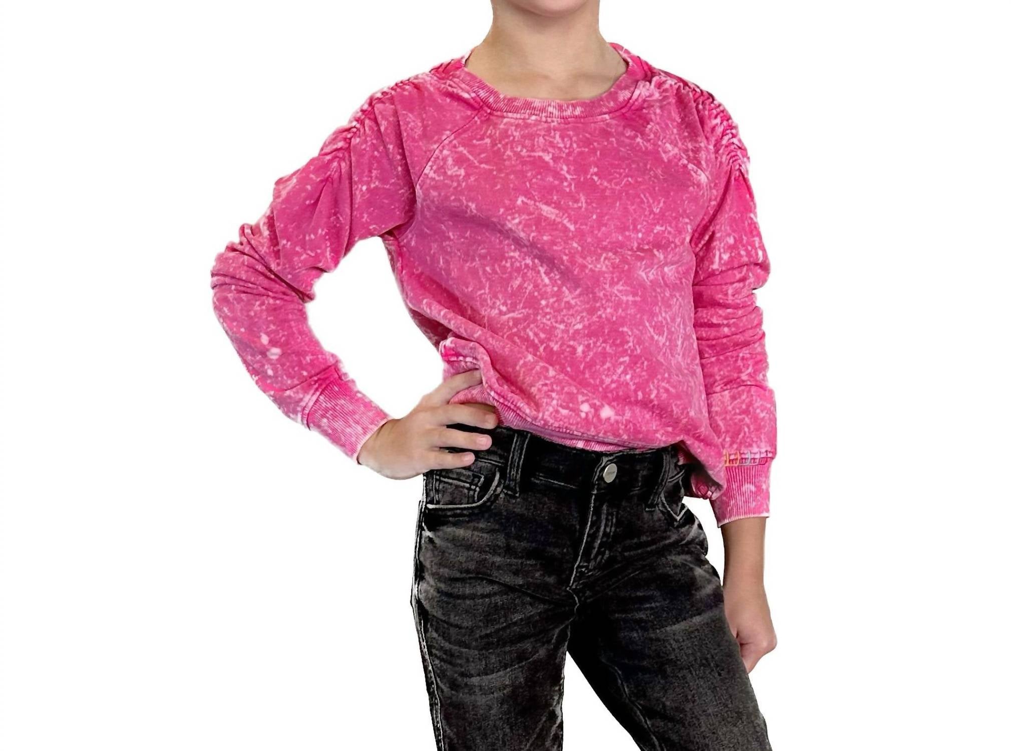 Свитшот для девочек, выцветший, розовый Paper Flower
Свитшот для девочек, выцветший, розовый Paper Flower