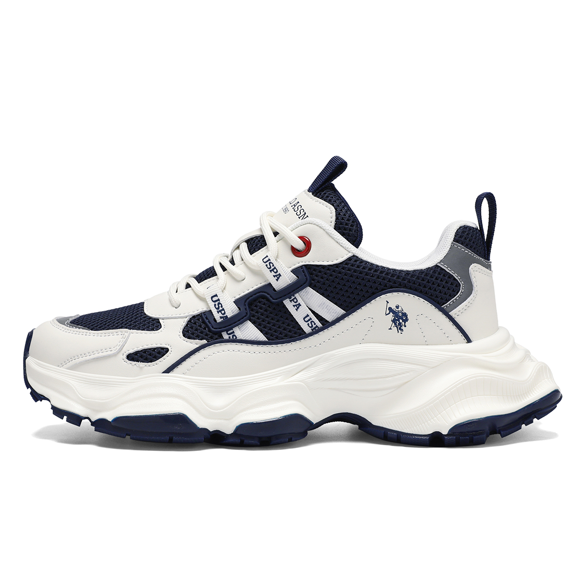 Мужские массивные кроссовки U.S. POLO ASSN., White Blue 
Мужские массивные кроссовки U.S. POLO ASSN., White Blue