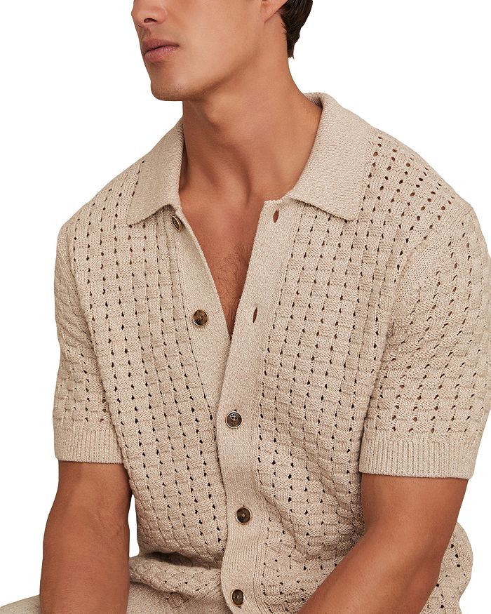 Вязаная рубашка с коротким рукавом Regular Fit REISS, коричневый/бежевый
Вязаная рубашка с коротким рукавом Regular Fit REISS, коричневый/бежевый