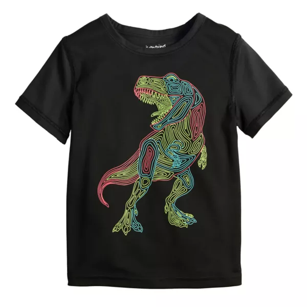 Футболка с адаптивной сенсорной графикой для малышей и мальчиков 4–12 лет Jumping Beans, цвет black trex outline 
Футболка с адаптивной сенсорной графикой для малышей и мальчиков 4–12 лет Jumping Beans, цвет black trex outline