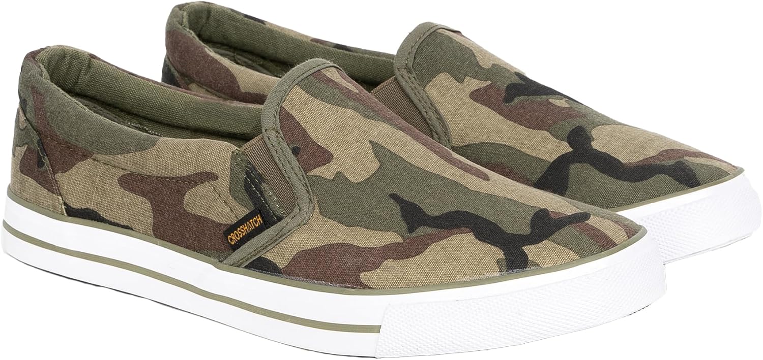 Кроссхэтч мужские кеды-слипоны из хлопка, спортивные туфли на плоской подошве, повседневные, размер 7-12 Crosshatch, зеленый
Кроссхэтч мужские кеды-слипоны из хлопка, спортивные туфли на плоской подошве, повседневные, размер 7-12 Crosshatch, зеленый