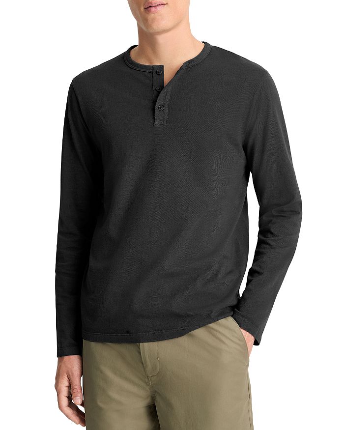 Хенли с предварительной окраской ткани Vince, черный
Хенли с предварительной окраской ткани Vince, черный