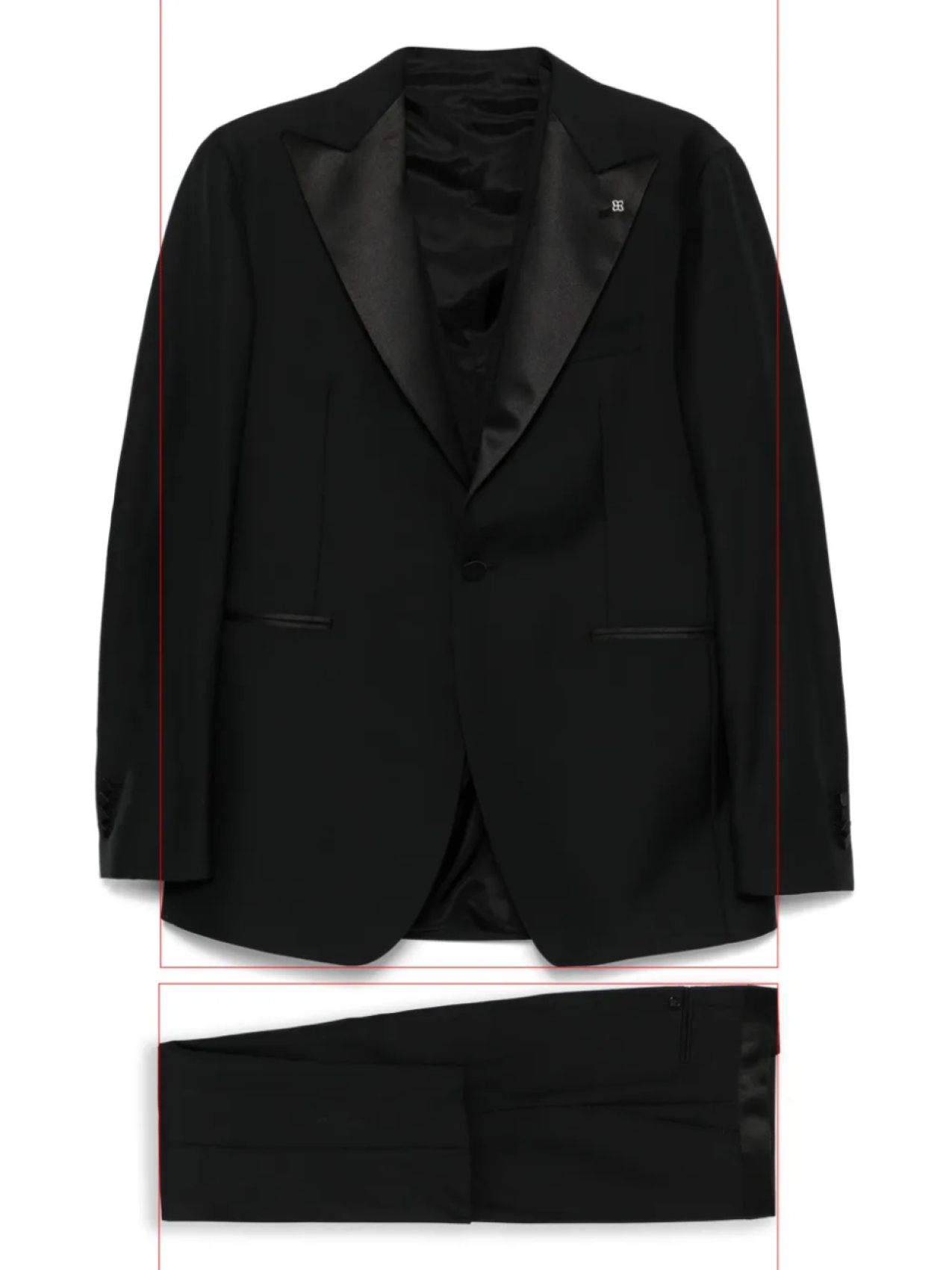 Однобортный смокинг Tagliatore, черный
Однобортный смокинг Tagliatore, черный