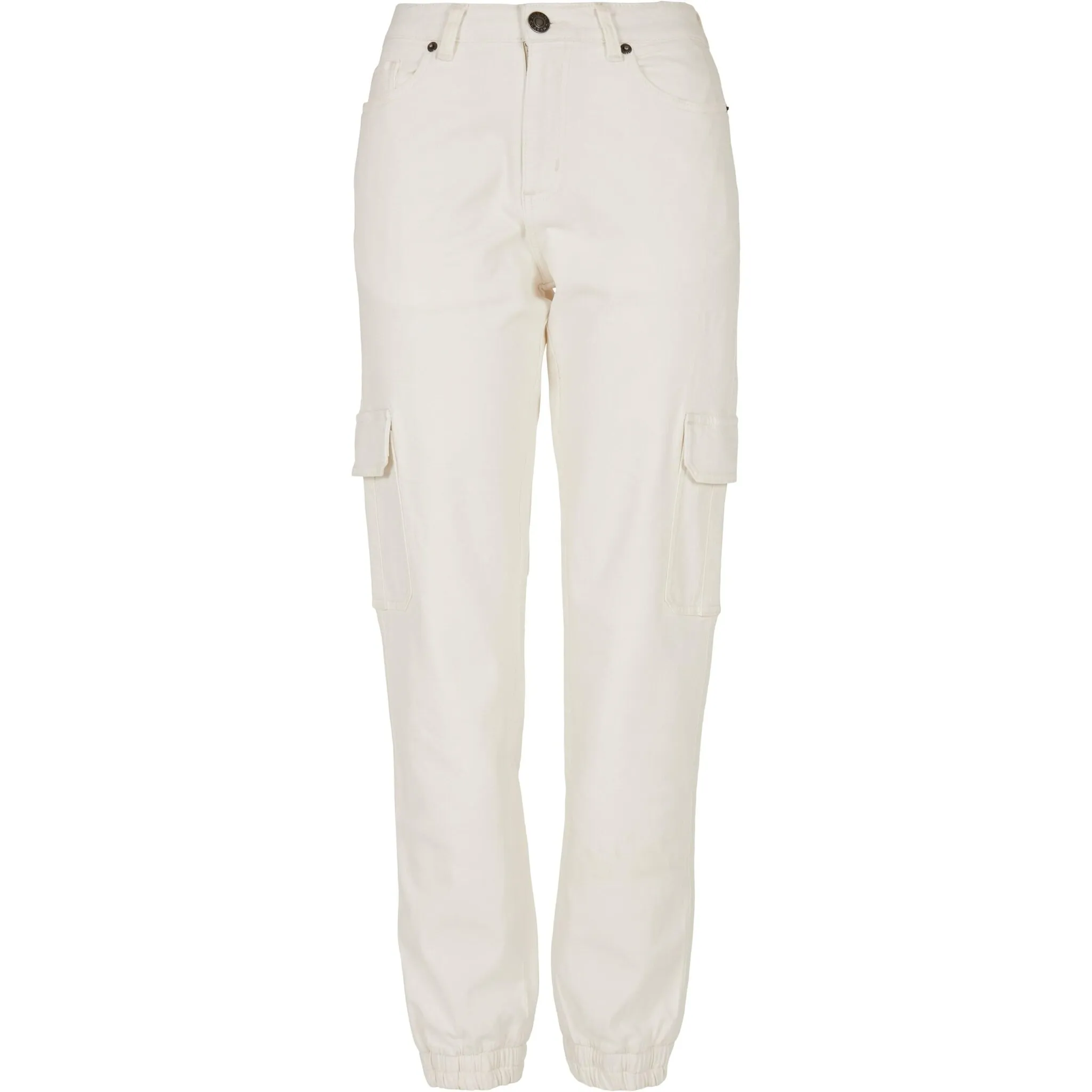 Брюки из ткани URBAN CLASSICS " Urban Classics Women's Ladies Cargo Pants из органического эластичного денима" (1 шт.), белый 
Брюки из ткани URBAN CLASSICS " Urban Classics Women's Ladies Cargo Pants из органического эластичного денима" (1 шт.), белый