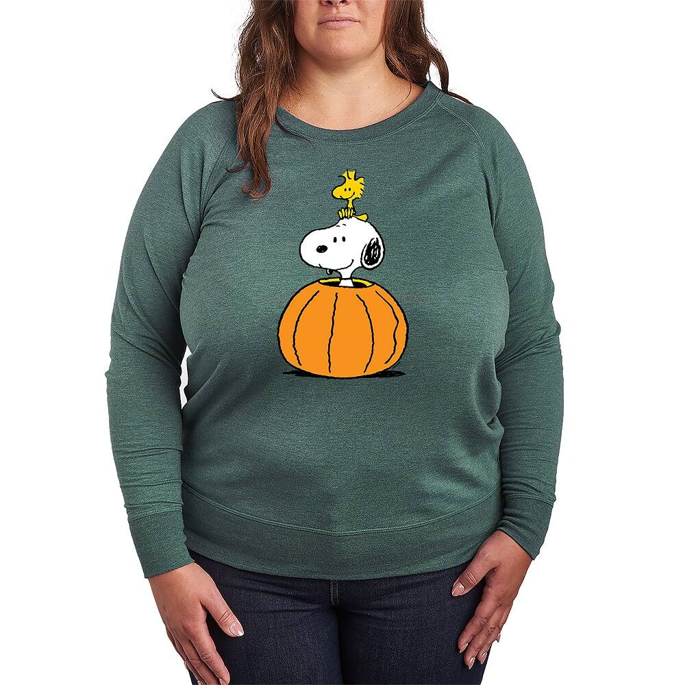 Легкий свитшот из френч-терри размера плюс с тыквой Peanuts Snoopy & Woodstock Licensed Character, цвет Heather Green
Легкий свитшот из френч-терри размера плюс с тыквой Peanuts Snoopy & Woodstock Licensed Character, цвет Heather Green