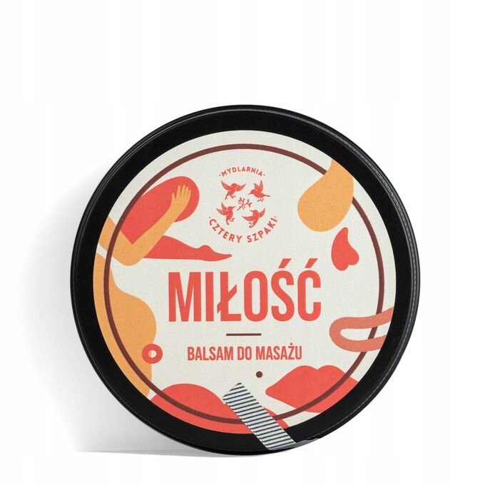 Массажный бальзам Love 100 мл / Грейпфрут, Пачули, Иланг-Иланг / Расслабление Cztery szpaki
Массажный бальзам Love 100 мл / Грейпфрут, Пачули, Иланг-Иланг / Расслабление Cztery szpaki