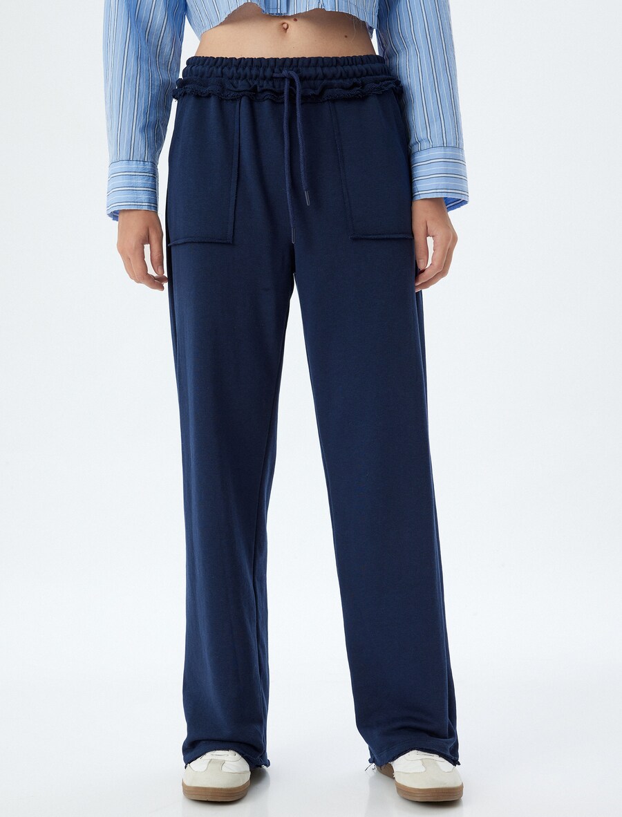 Брюки свободного кроя Koton, темно-синий
Брюки свободного кроя Koton, темно-синий