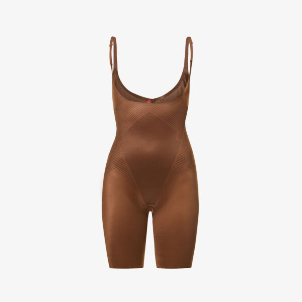 Боди Thinstincts 20 из эластичного плетения с открытой грудью Spanx, коричневый
Боди Thinstincts 20 из эластичного плетения с открытой грудью Spanx, коричневый