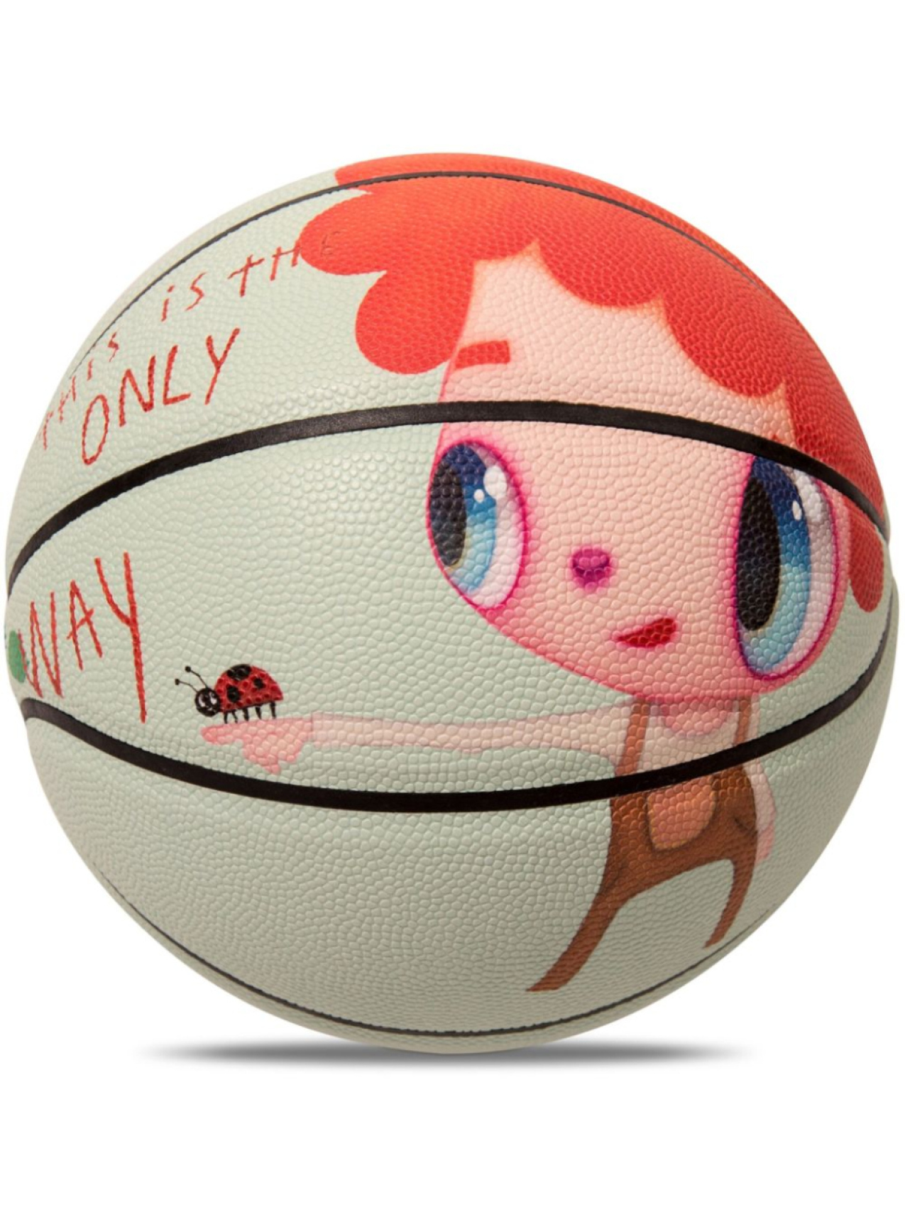 Mira Mikati баскетбольный мяч This Is The Only Way из коллаборации с Javier Calleja, зеленый 
Mira Mikati баскетбольный мяч This Is The Only Way из коллаборации с Javier Calleja, зеленый