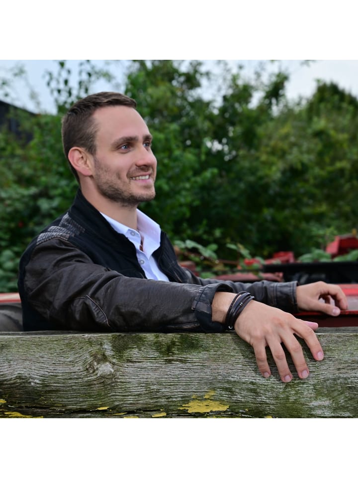 Adeliás Кожаный браслет унисекс, 21 см, коричневый
Adeliás Кожаный браслет унисекс, 21 см, коричневый