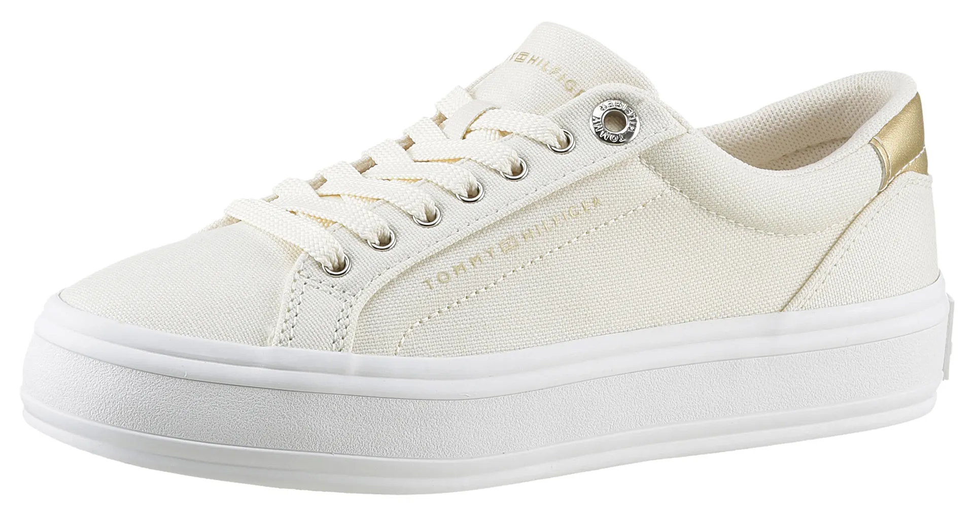 Кроссовки на платформе Tommy Hilfiger "ESSENTIAL VULC CANVAS SNEAKER", контрастная отделка металлического цвета, повседневная обувь, полуботинки, туфли на шнуровке, бежевый
Кроссовки на платформе Tommy Hilfiger "ESSENTIAL VULC CANVAS SNEAKER", контрастная отделка металлического цвета, повседневная обувь, полуботинки, туфли на шнуровке, бежевый