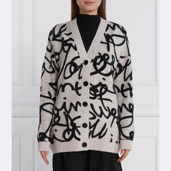 Кардиган классического кроя с добавлением шерсти Desigual, серый
Кардиган классического кроя с добавлением шерсти Desigual, серый