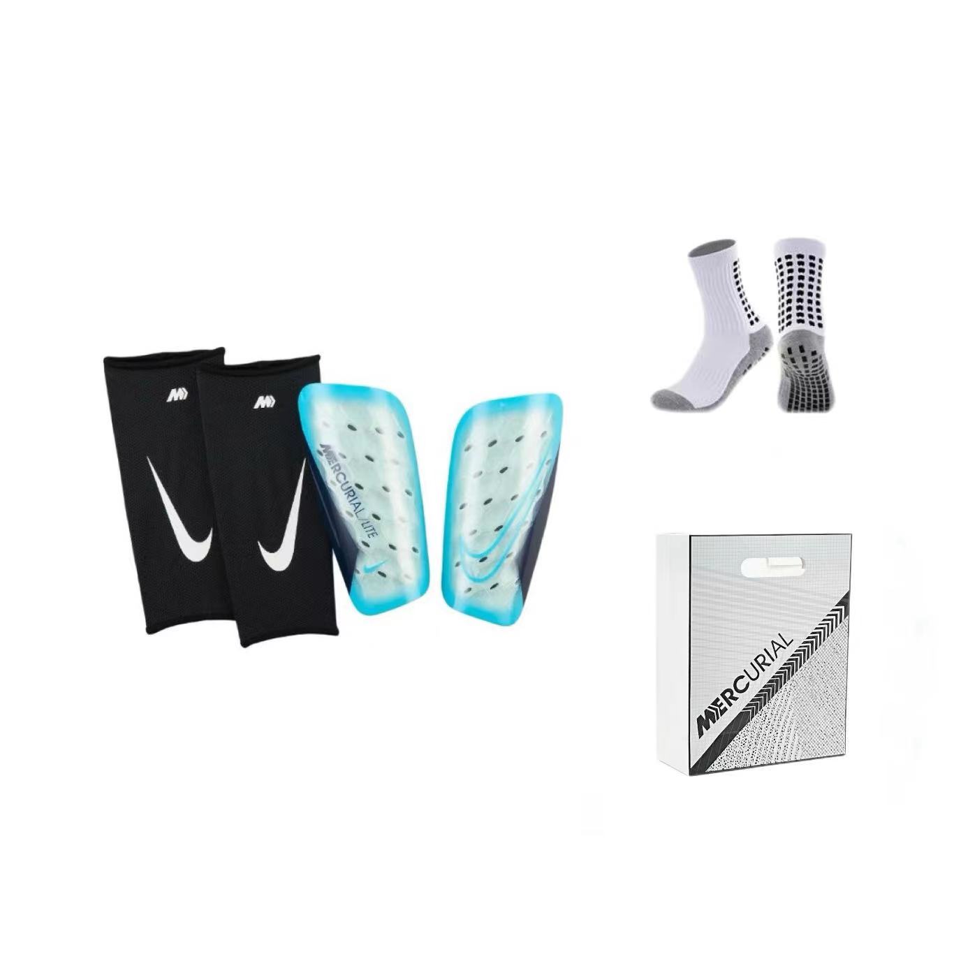 Футбольные щитки для голени, прочный корпус и мягкая пена, унисекс Nike, leg protection board+soccer socks+shopping bag
Футбольные щитки для голени, прочный корпус и мягкая пена, унисекс Nike, leg protection board+soccer socks+shopping bag