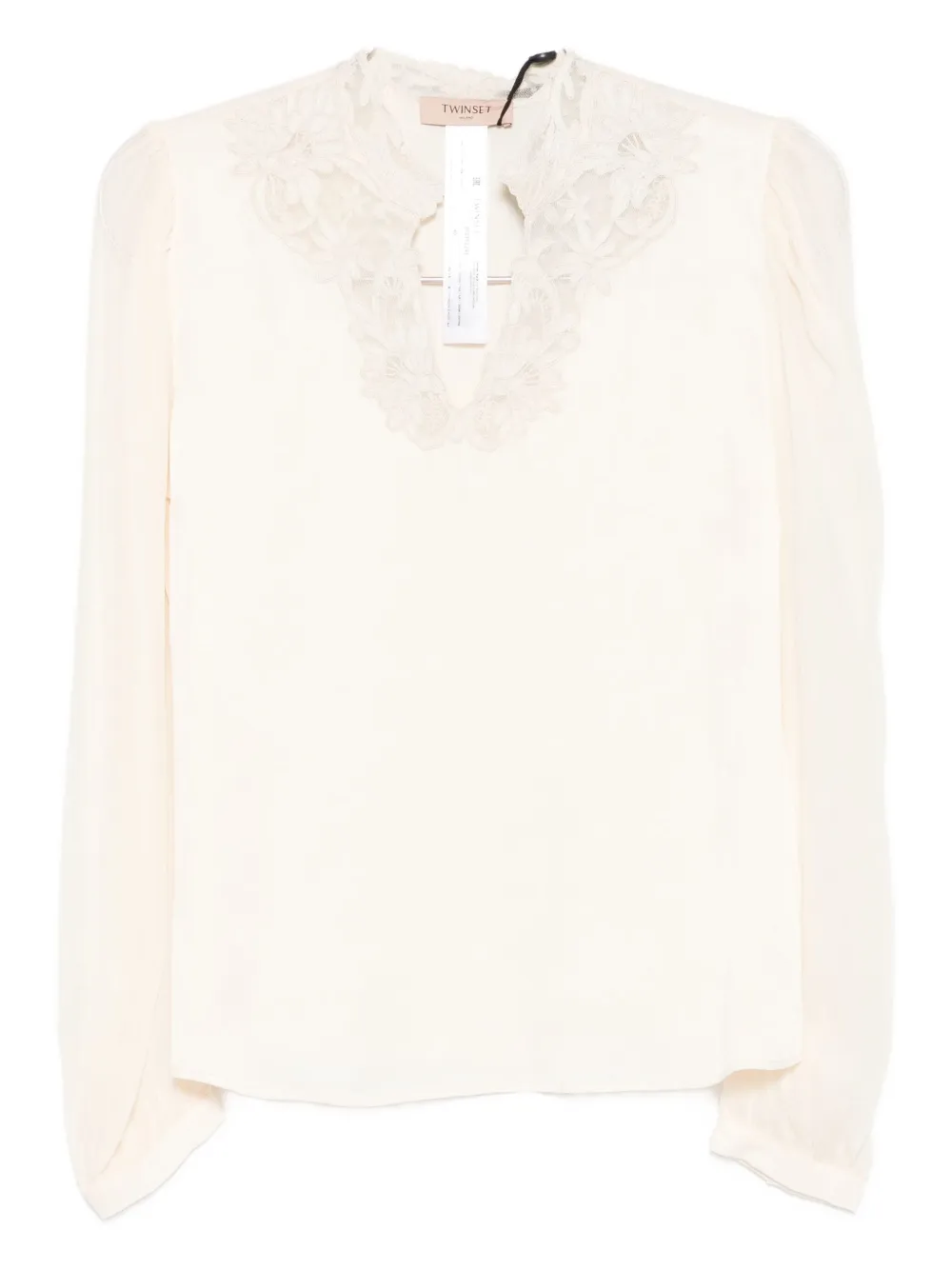 Блузка с кружевной отделкой Twinset, белый
Блузка с кружевной отделкой Twinset, белый