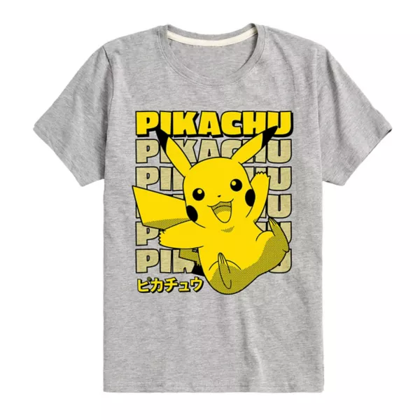 Футболка для мальчиков 8-20 лет с графикой покемона Пикачу и катаканой Licensed Character, серый
Футболка для мальчиков 8-20 лет с графикой покемона Пикачу и катаканой Licensed Character, серый