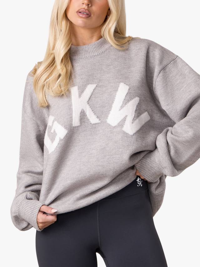 Оверсайз вязаный свитшот Gym King, Snow Marl
Оверсайз вязаный свитшот Gym King, Snow Marl