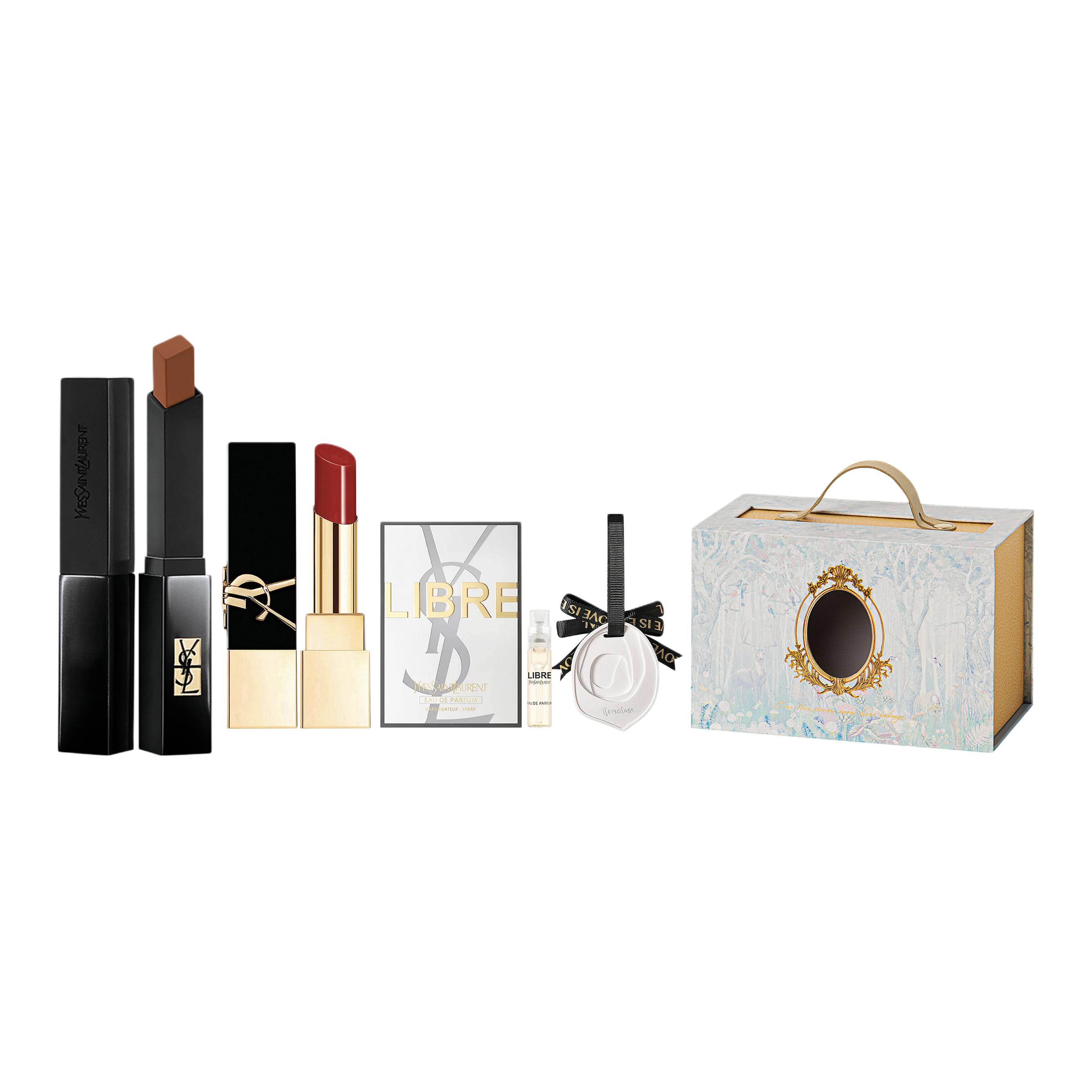 Набор помад Luxury Premium Tie Dye Box, легко растушевывается, велюровое покрытие, натуральный матовый эффект, комплект из трех штук SAINT LAURENT
Набор помад Luxury Premium Tie Dye Box, легко растушевывается, велюровое покрытие, натуральный матовый эффект, комплект из трех штук SAINT LAURENT