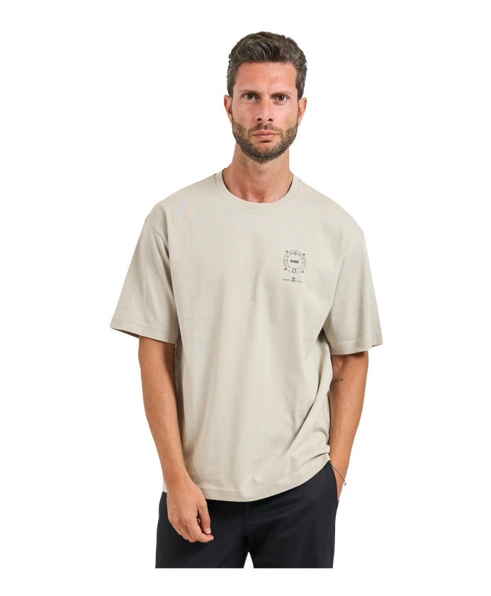 Стильная бежевая футболка и рубашка поло Hugo, бежевый
Стильная бежевая футболка и рубашка поло Hugo, бежевый