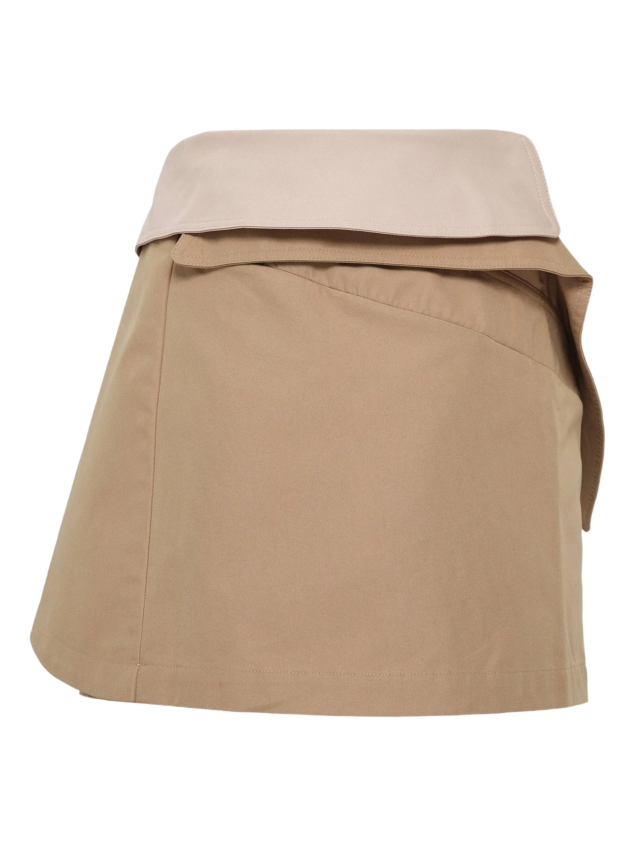 Мини-юбка с тренч-элементом на пуговицах Rokh, коричневый
Мини-юбка с тренч-элементом на пуговицах Rokh, коричневый