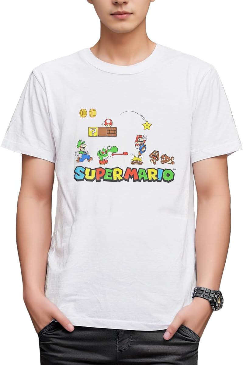 Футболка Finplus Super Mario Stage с коротким рукавом, Марио, Луиджи, Йоши, мужская Fine Plus, белый
Футболка Finplus Super Mario Stage с коротким рукавом, Марио, Луиджи, Йоши, мужская Fine Plus, белый