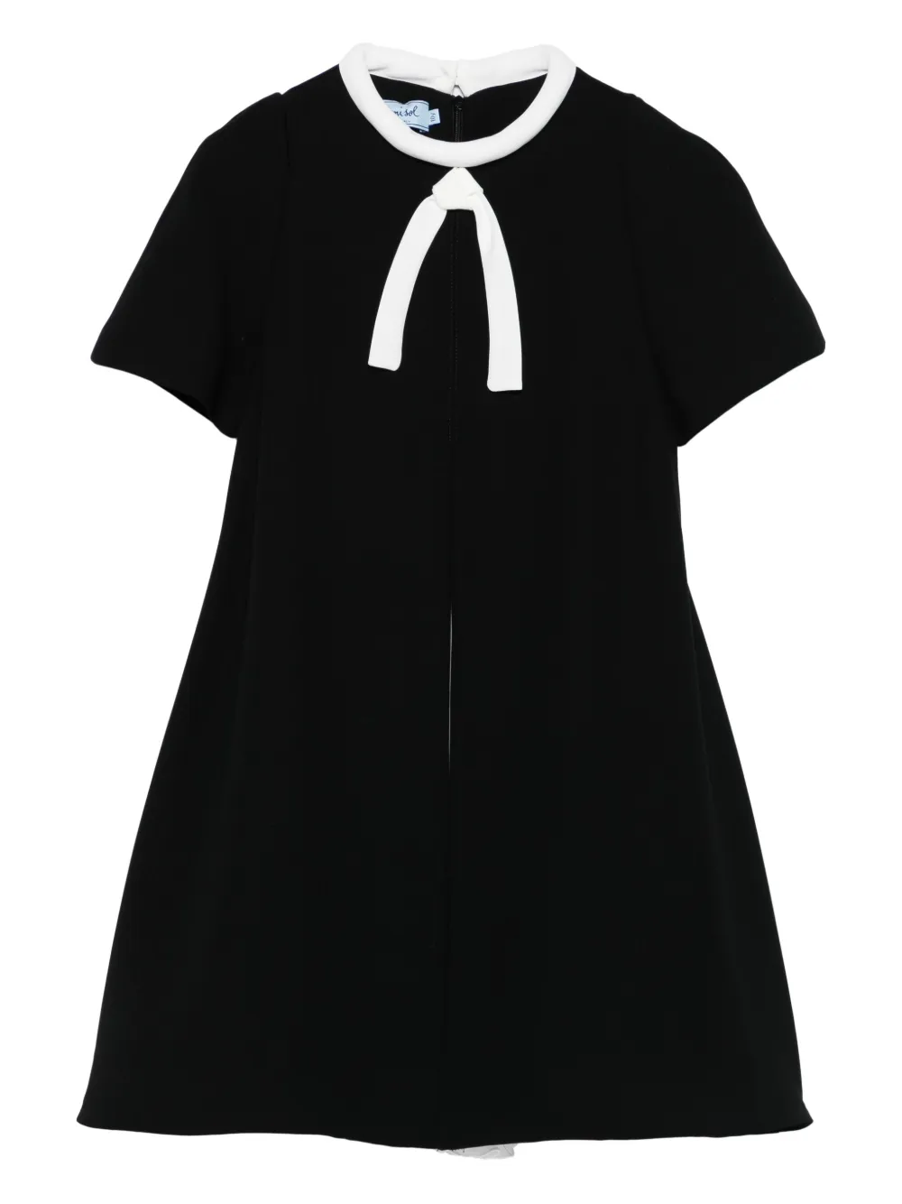 Платье с короткими рукавами и бантом Mi Mi Sol, черный
Платье с короткими рукавами и бантом Mi Mi Sol, черный