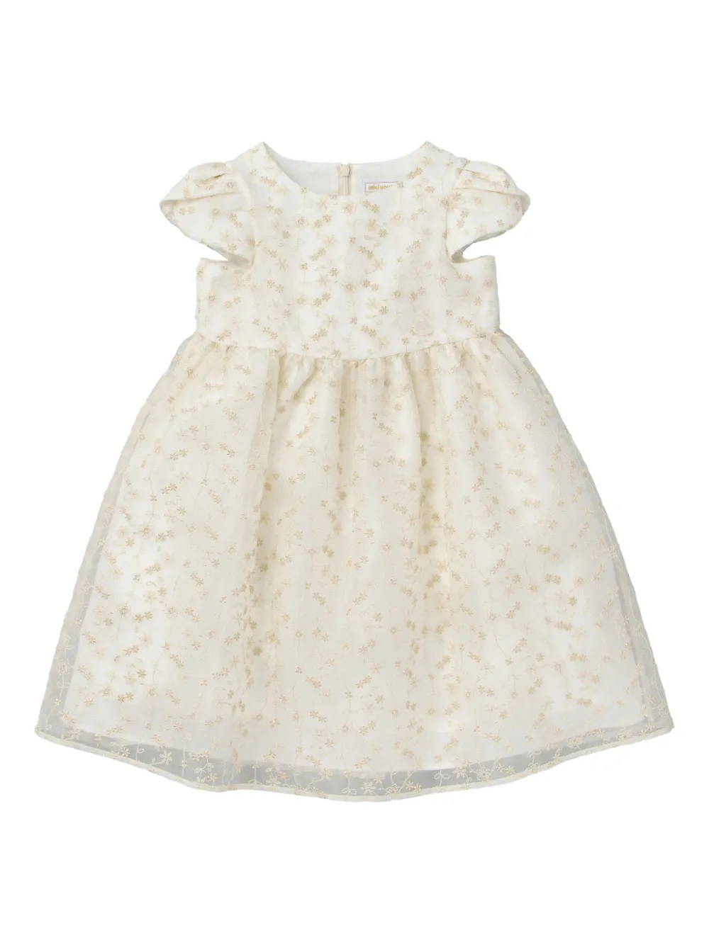 Платье с короткими рукавами, расшитое кружевом Miki House, белый
Платье с короткими рукавами, расшитое кружевом Miki House, белый