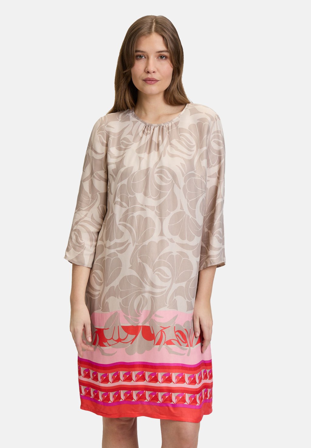 Повседневное платье ZOMER MET RONDE HALS Betty Barclay, серо-коричневый 
Повседневное платье ZOMER MET RONDE HALS Betty Barclay, серо-коричневый