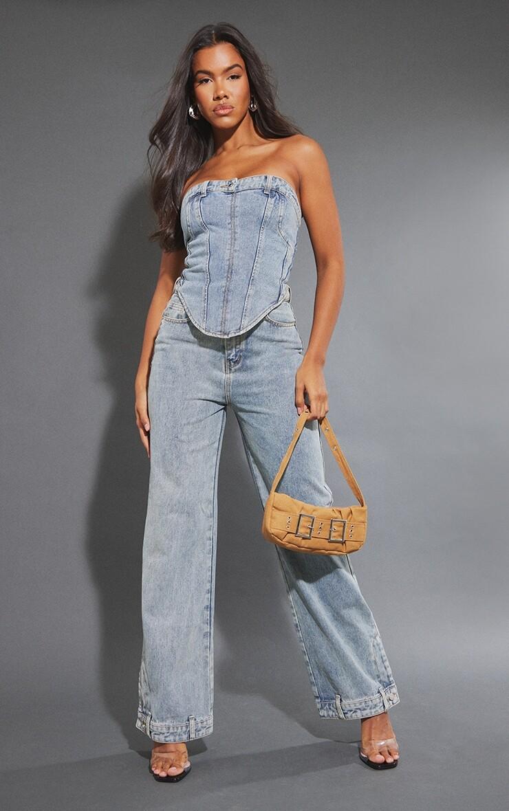 PrettyLittleThing Синие джинсы прямого кроя с поясом и поясом
PrettyLittleThing Синие джинсы прямого кроя с поясом и поясом