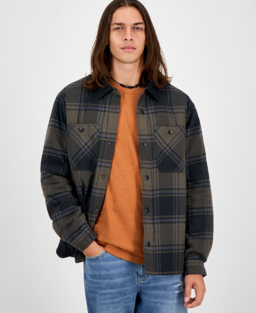 Мужская рубашка-куртка Mack с длинными рукавами и застежкой на кнопки в клетку, эксклюзивно для Macy's Sun + Stone, Black Shad
Мужская рубашка-куртка Mack с длинными рукавами и застежкой на кнопки в клетку, эксклюзивно для Macy's Sun + Stone, Black Shad