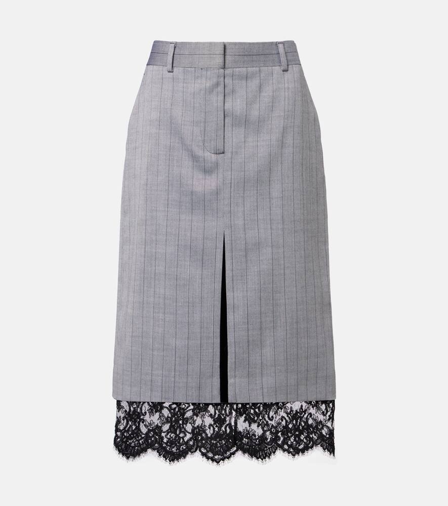 Шерстяная миди-юбка в полоску Stella McCartney, Grey
Шерстяная миди-юбка в полоску Stella McCartney, Grey