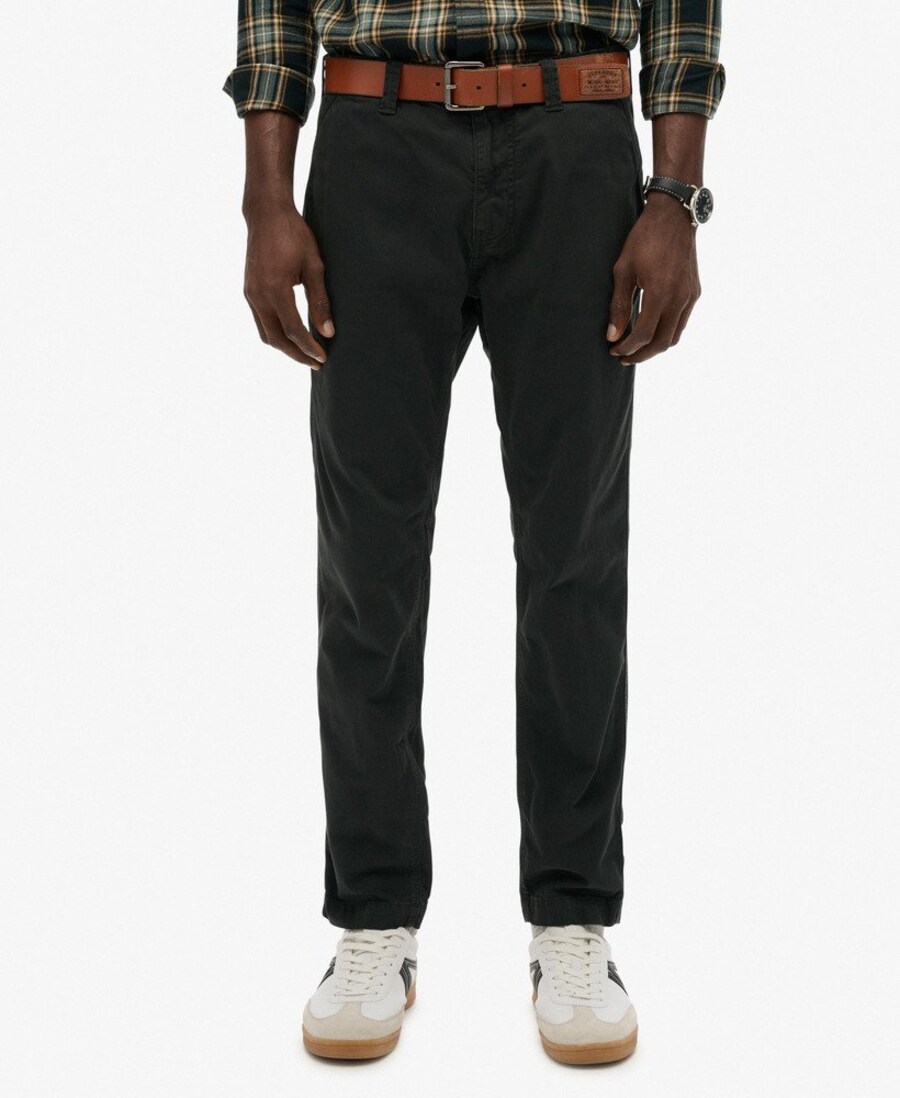 Обычные брюки-чинос Superdry Utility, черный
Обычные брюки-чинос Superdry Utility, черный