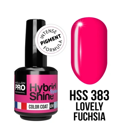 Mol Hybrid Shine № 383 Lovely Fuchsia - полуперманентный лак для ногтей Mollon Pro 
Mol Hybrid Shine № 383 Lovely Fuchsia - полуперманентный лак для ногтей Mollon Pro