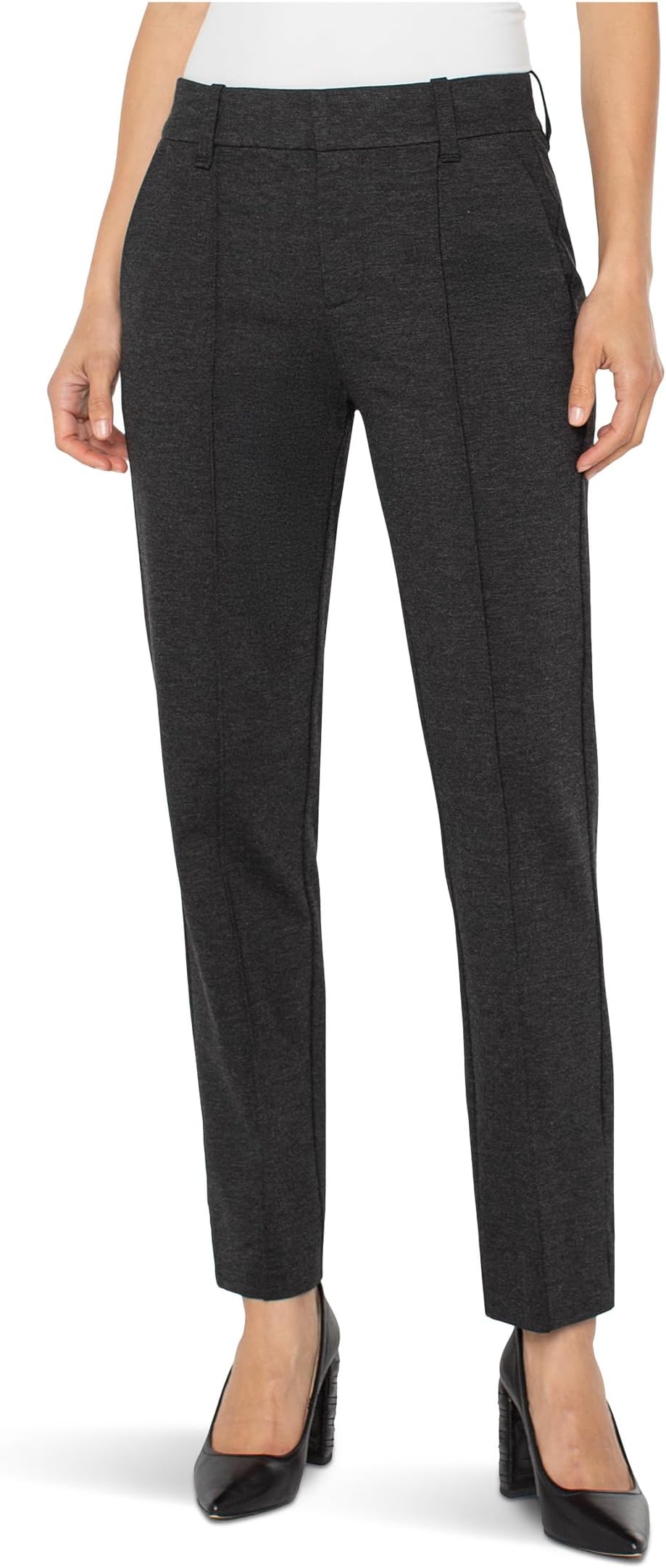 Женские брюки-сигареты Petite Gemma со средней посадкой, длина внутреннего шва 26 дюймов Liverpool Los Angeles, Heathered Charcoal
Женские брюки-сигареты Petite Gemma со средней посадкой, длина внутреннего шва 26 дюймов Liverpool Los Angeles, Heathered Charcoal