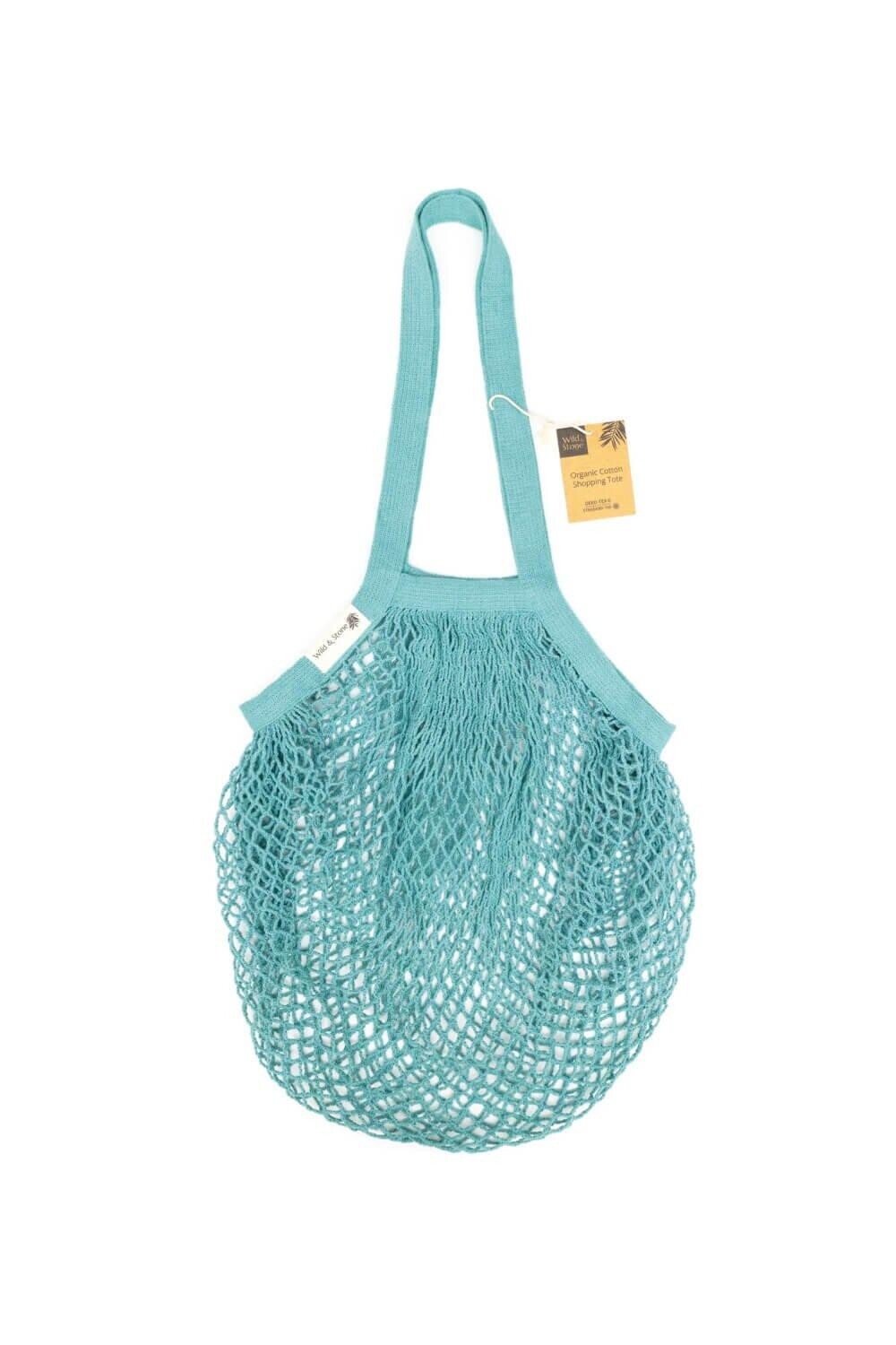 Синяя вязаная сумка из органического хлопка Wild & Stone, синий 
Синяя вязаная сумка из органического хлопка Wild & Stone, синий