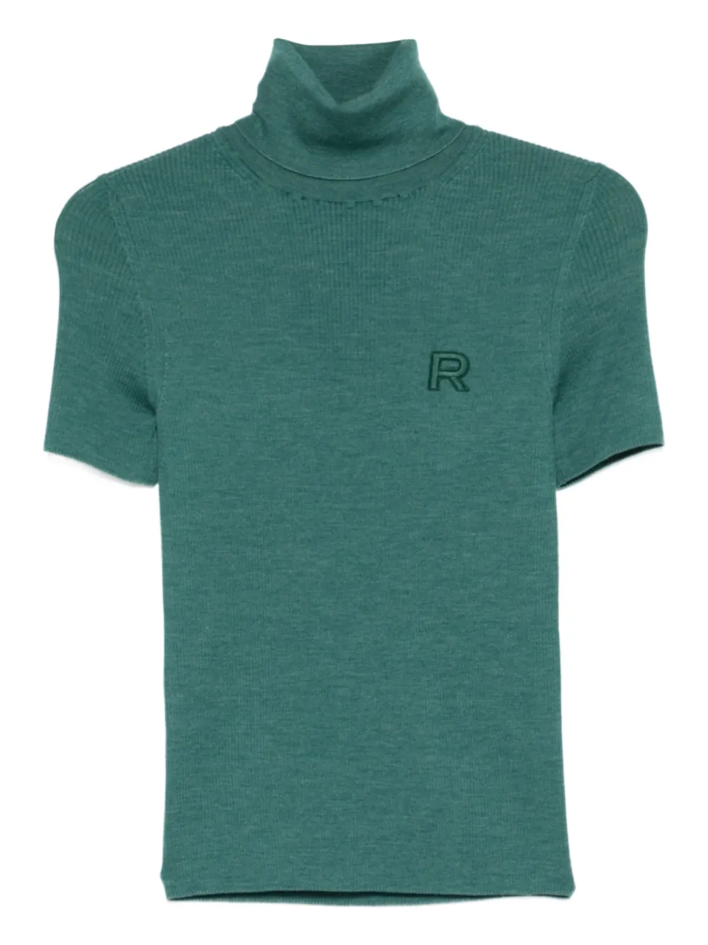 Топ с высоким воротником и нашивкой-логотипом Rochas, зеленый
Топ с высоким воротником и нашивкой-логотипом Rochas, зеленый