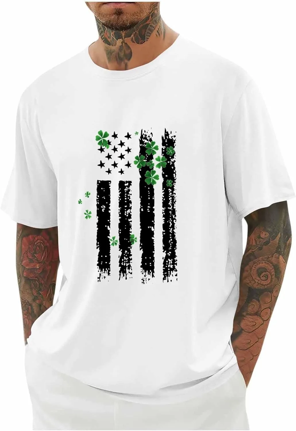 Футболка с принтом клевера St Patricks Day
Футболка с принтом клевера St Patricks Day