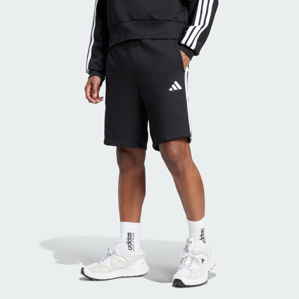 Шорты Adidas Essentials 3-Stripes Fleece Shorts, черный/белый
Шорты Adidas Essentials 3-Stripes Fleece Shorts, черный/белый