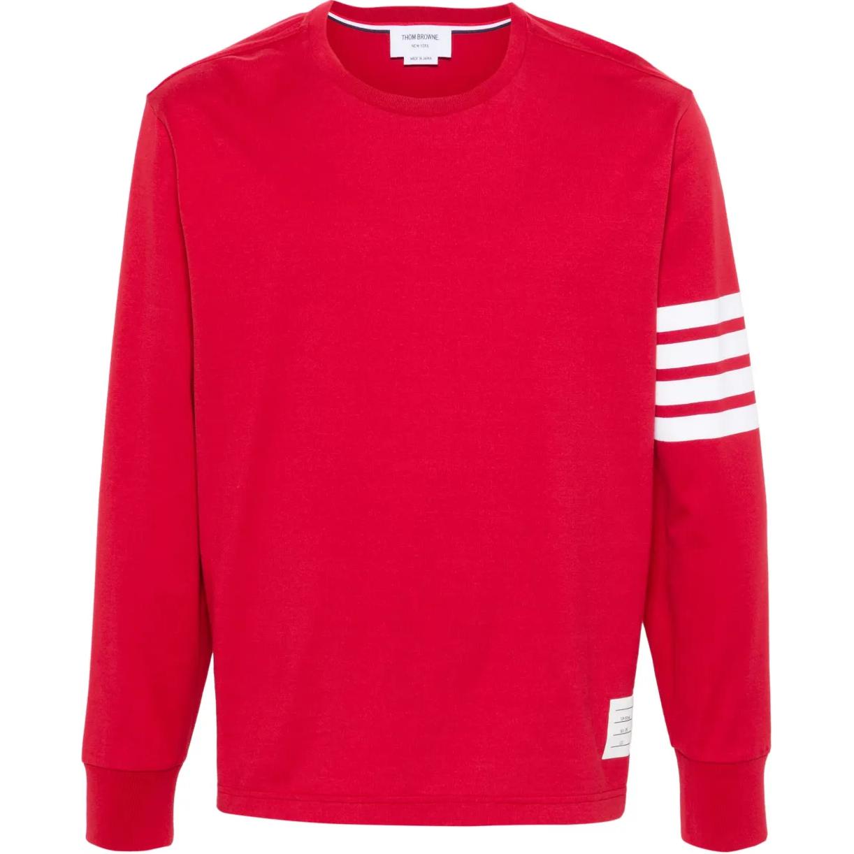 4 Bar Stripe Cotton T shirt THOM BROWNE, красный
4 Bar Stripe Cotton T shirt THOM BROWNE, красный
