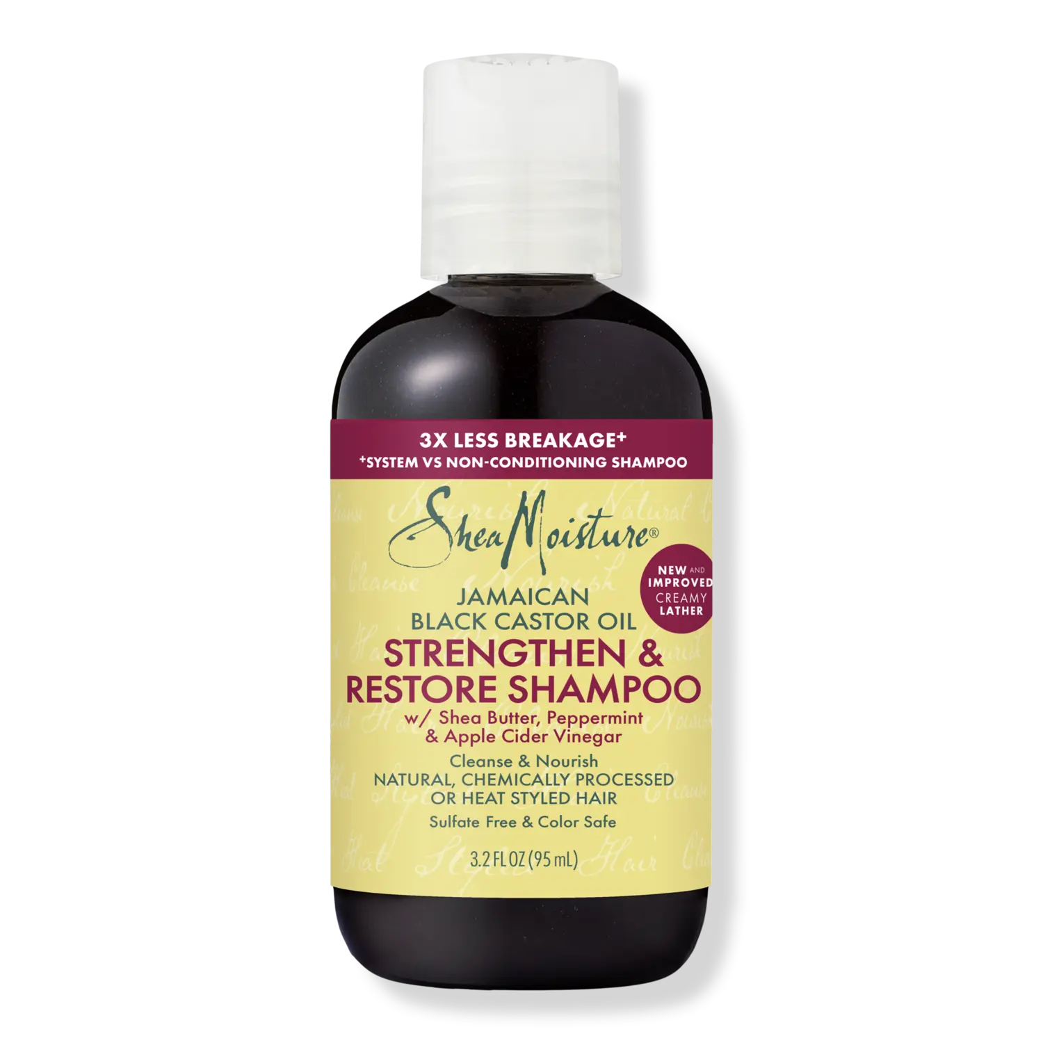 Шампунь с укрепляющим и восстанавливающим 100% чистым ямайским черным касторовым маслом. SheaMoisture, 3.2 oz
Шампунь с укрепляющим и восстанавливающим 100% чистым ямайским черным касторовым маслом. SheaMoisture, 3.2 oz