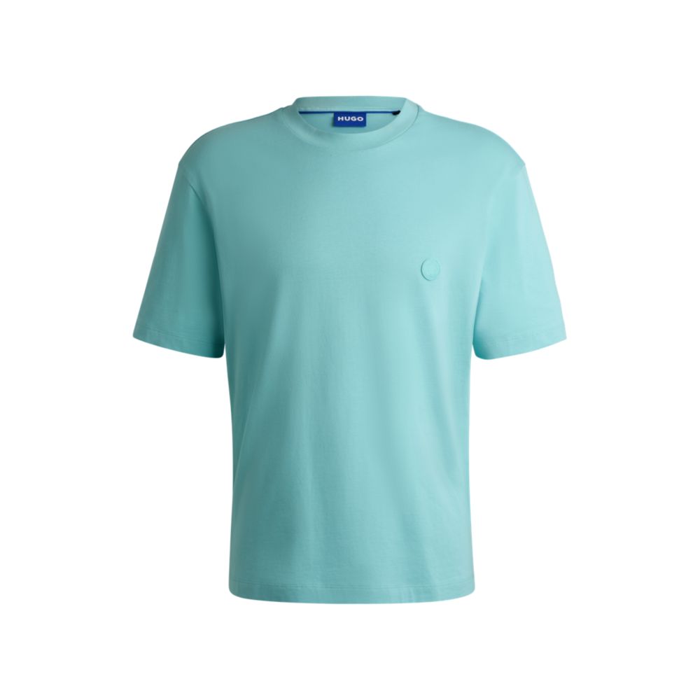 Футболка из хлопкового джерси с логотипом HAPPY HUGO, бирюзовый
Футболка из хлопкового джерси с логотипом HAPPY HUGO, бирюзовый