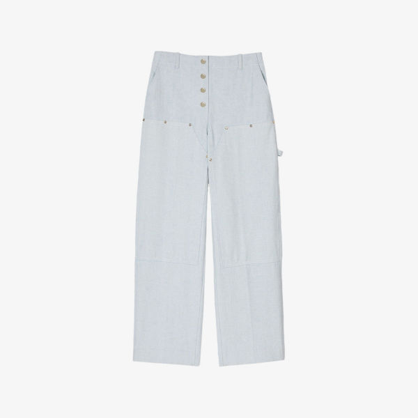 Прямые джинсы Sandro с эффектом потертости, синий
Прямые джинсы Sandro с эффектом потертости, синий